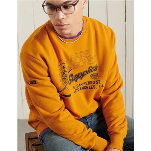 Superdry Mikina Workwear Crew Neck - Pánské