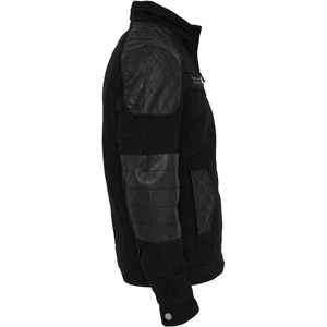 Cotton/Leathermix Racer Jacket black