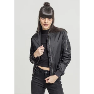 Women's Basic Bomber Jacket Black