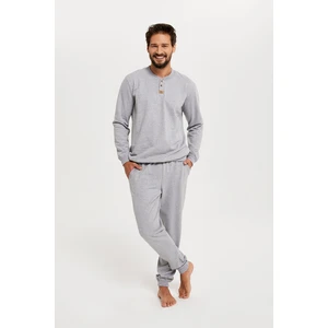 Tracksuit, long sleeves, long trousers - melange