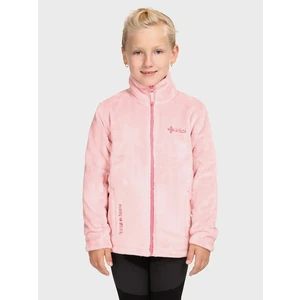 Girls' fleece sweatshirt KILPI ERIN-J Light pink