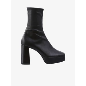 Black women's leather ankle boots with heels Högl Cora - Ladies