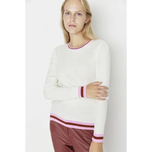 Trendyol Sweater - Ecru - Regular fit