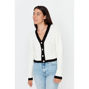 Trendyol Cardigan - Ecru - Regular fit