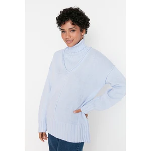 Trendyol Sweater - Blue - Regular fit