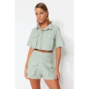 Trendyol Mint Pocket Detailed Bottom-Top Set