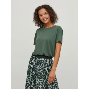 Green basic T-shirt VILA Modala - Women