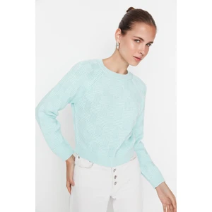 Trendyol Sweater - Green - Regular fit