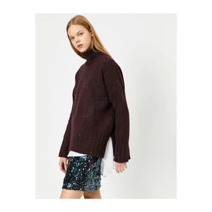 Koton Sweater - Burgundy - Relaxed fit