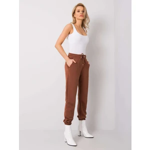 RUE PARIS Brown women´s sweatpants