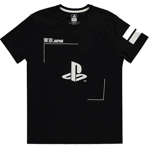 Póló PlayStation Black & White Logo S