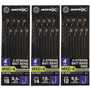 Matrix náväzec mxc-4 4 "x-strong bait band rigs - veľkosť háčika 16 nosnosť 2,9 kg