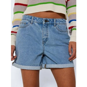 Light Blue Denim Shorts Noisy May Smiley - Women