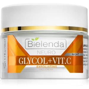 Bielenda Neuro Glicol + Vit. C nočný krém s peelingovým efektom 50 ml