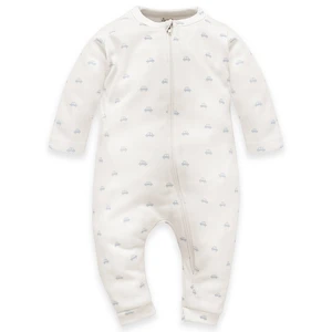 Pinokio Kids's Lovely Day Babyblue Zipped Overall Feet