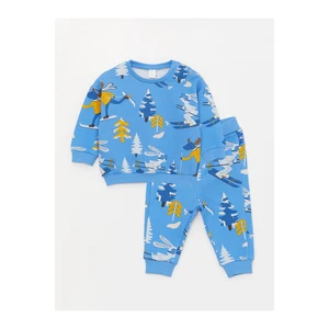 LC Waikiki Crew Neck Baby Boy Sweatshirt and Tracksuit Bottom 2-pack