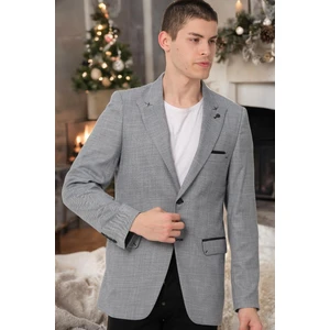 C9058 DEWBERRY MEN'S JACKET-SOLID GREY