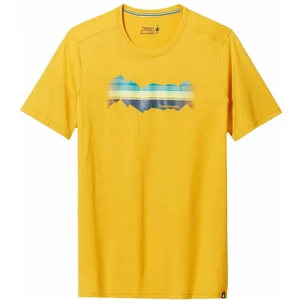 Smartwool Mountain Horizon Graphic Short Sleeve Tee Honey Gold S Tricou