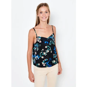 Black Flowered Top CAMAIEU - Women