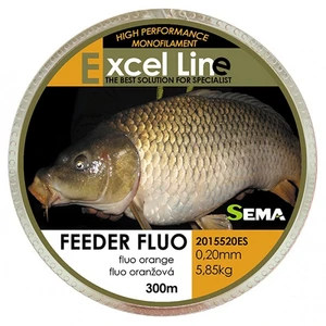 Sema vlasec feeder fluo oranžová 300 m-průměr 0,18 mm / nosnost 4,9 kg