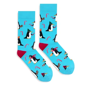 Banana Socks Unisex's Socks Classic X-Mas Penguins