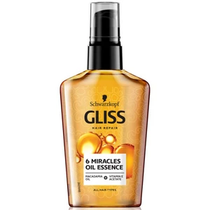 Schwarzkopf Gliss 6 Miracles Oil Essence intenzívna olejová starostlivosť 6 v 1 pre suché vlasy 75 ml