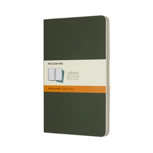 Moleskine - sešity 3 ks linkované zelené L