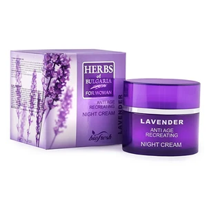 HERBS OF BULGARIA - LAVENDER Noční krém proti stárnutí pleti z levandule 50 ml