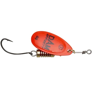 Dam blyskáč effzett spinner with single hooks sinking red - 3 6 g