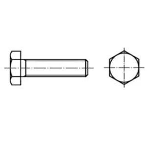 Šestihranné šrouby TOOLCRAFT 1064118, N/A, M10, 75 mm, nerezová ocel, 50 ks