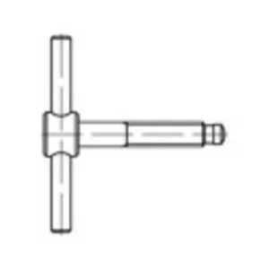 Křídlový šroub TOOLCRAFT 137853, N/A, M16, 75 mm, ocel, 1 ks