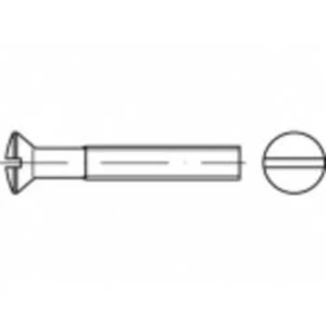 Šroub se zápustnou čočkovou hlavou TOOLCRAFT TO-5453055, N/A, M6, 40 mm, mosaz, 200 ks