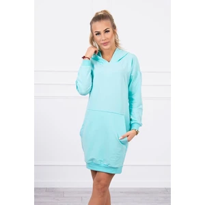 Hooded dress mint