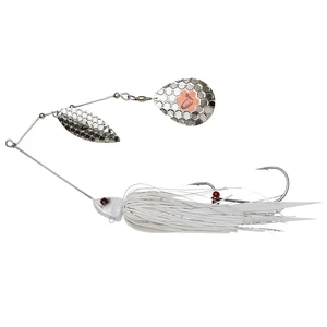 Savage gear blyskáč da bush spinnerbait sinking white silver - 21 cm 55 g