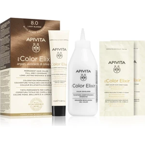 Apivita My Color Elixir barva na vlasy bez amoniaku odstín 8.0 Light Blonde