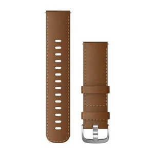 Garmin Quick Release kožený remienok 22 mm, brown/silver 010-12932-24