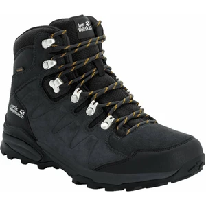 Jack Wolfskin Pantofi trekking de bărbați Refugio Texapore Mid Phantom/Burly Yellow XT 42