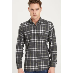 G701 DEWBERRY MEN'S SHIRT-DARK BLACK