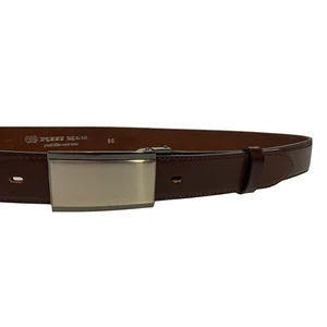 Penny Belts Pánsky kožený spoločenský opasok 35-020-4PS-40 Hnedý 105 cm