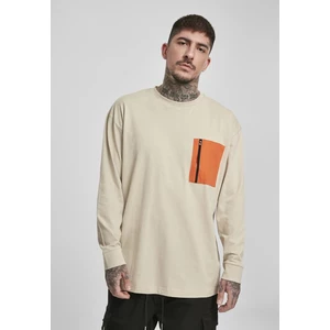 Boxy Big Contrast Pocket LS Concrete