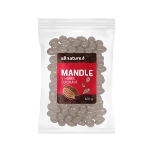 Allnature Mandle v hořké čokoládě 500 g