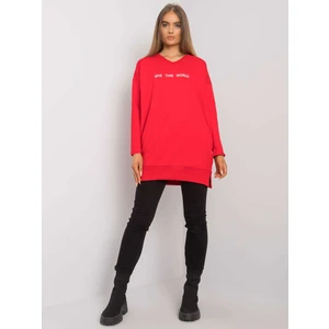 RUE PARIS Women's red cotton tunic