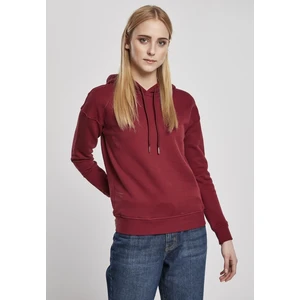 Ladies Organic Hoody Burgundy