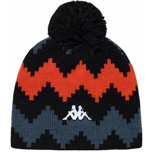 Kappa 6Cento Pomok G Beanie Black/Grey Asphalt/Orange Smutty Graphic 04 Bonnet de Ski