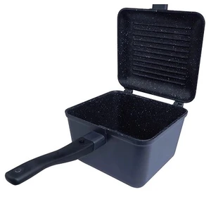 RidgeMonkey pánev Connect Deep Pan and Griddle XL Granite Edition