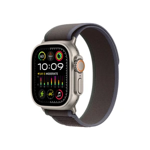 Apple Watch Ultra 2/49mm/Titan/Sport Band/Blue-Black Trail/-S/M