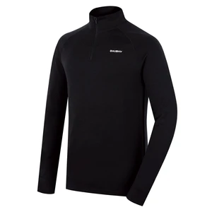 Husky Aron Zip M S, black Pánská merino mikina