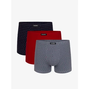 Boxer shorts Atlantic 3MH-025/11/12 A'3 S-2XL navy blue-red-gray 033