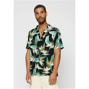 Blossoms Resort Shirt Black/Floral