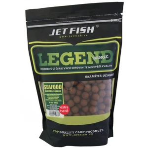 Jet fish extra tvrdé boilie legend range seafood švestka česnek 24 mm 250 g